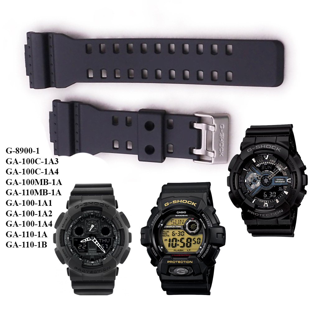 Dây Đồng Hồ Casio G-shock GA100, GA110, G8900 Chính Hãng