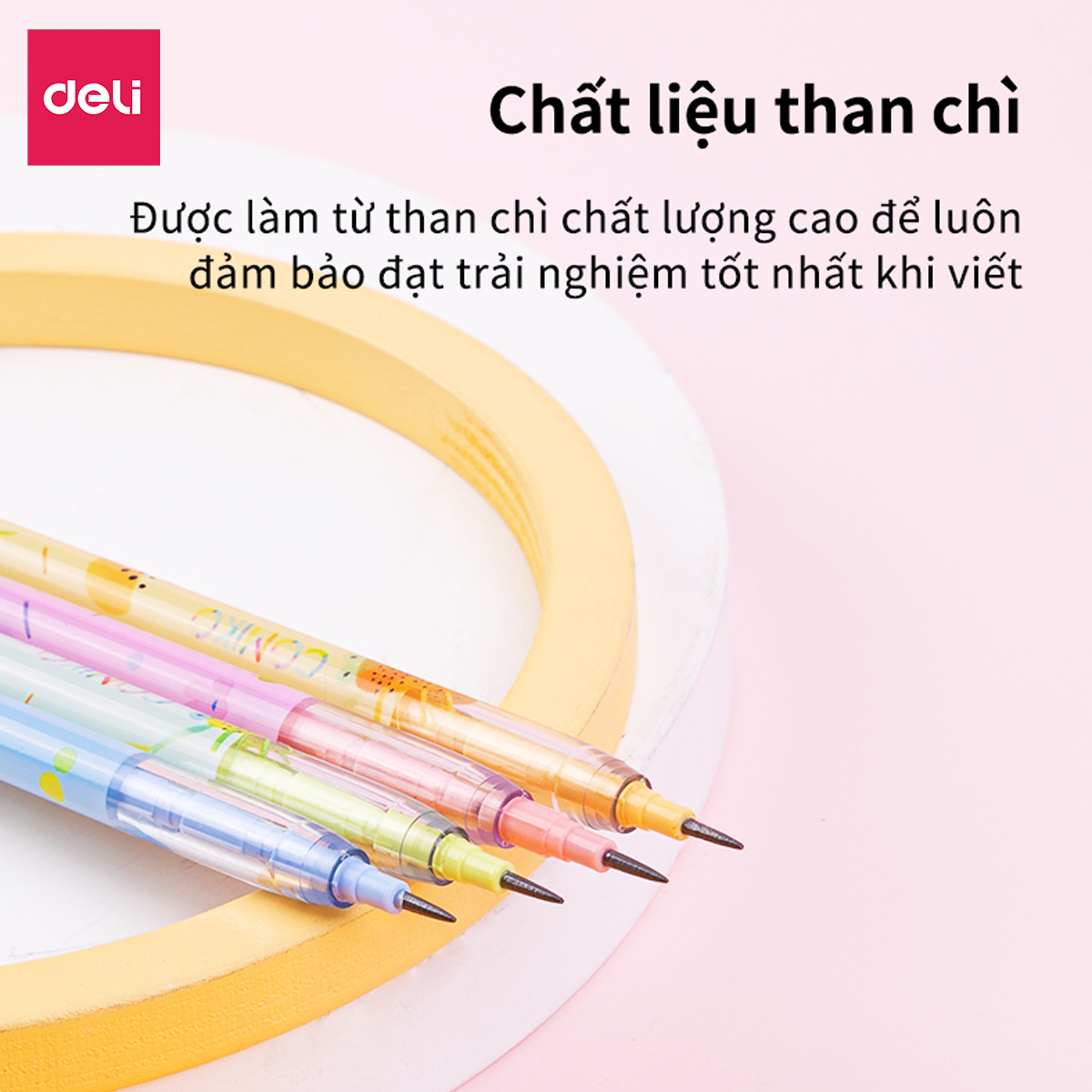 Bút chì khúc 2B Deli – kèm quạt – 1 chiếc - CC091