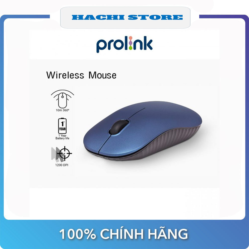 Chuột Không Dây độ phân giải 1200 DPI Prolink PMW5009 - Hàng chính hãng