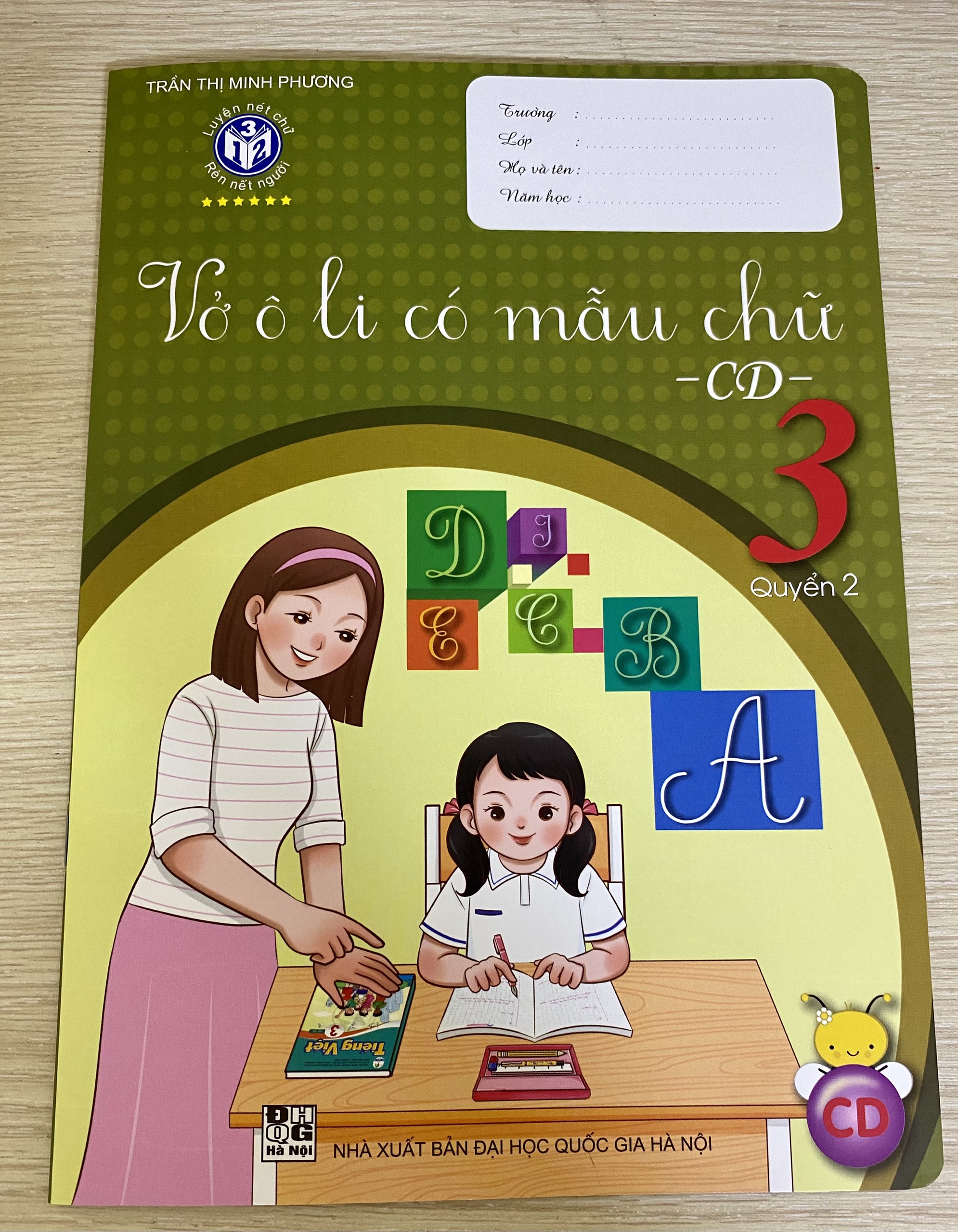 Bộ vở ô li mẫu chữ lớp 3 Cánh diều