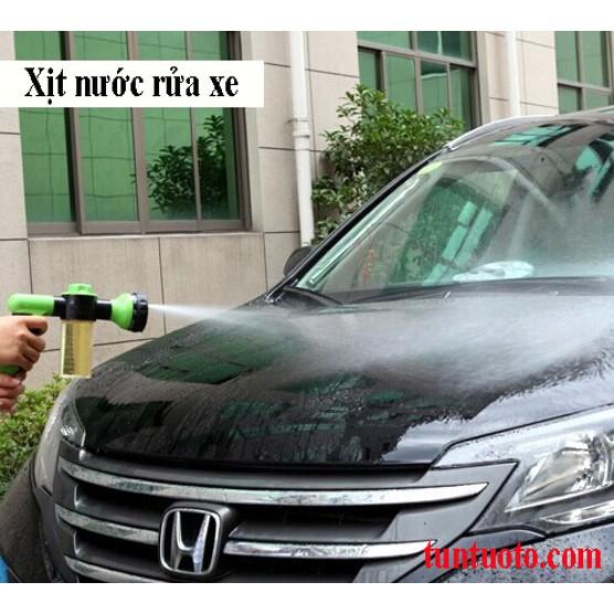 Vòi xịt rửa xe đa năng có bình chứa dung dịch