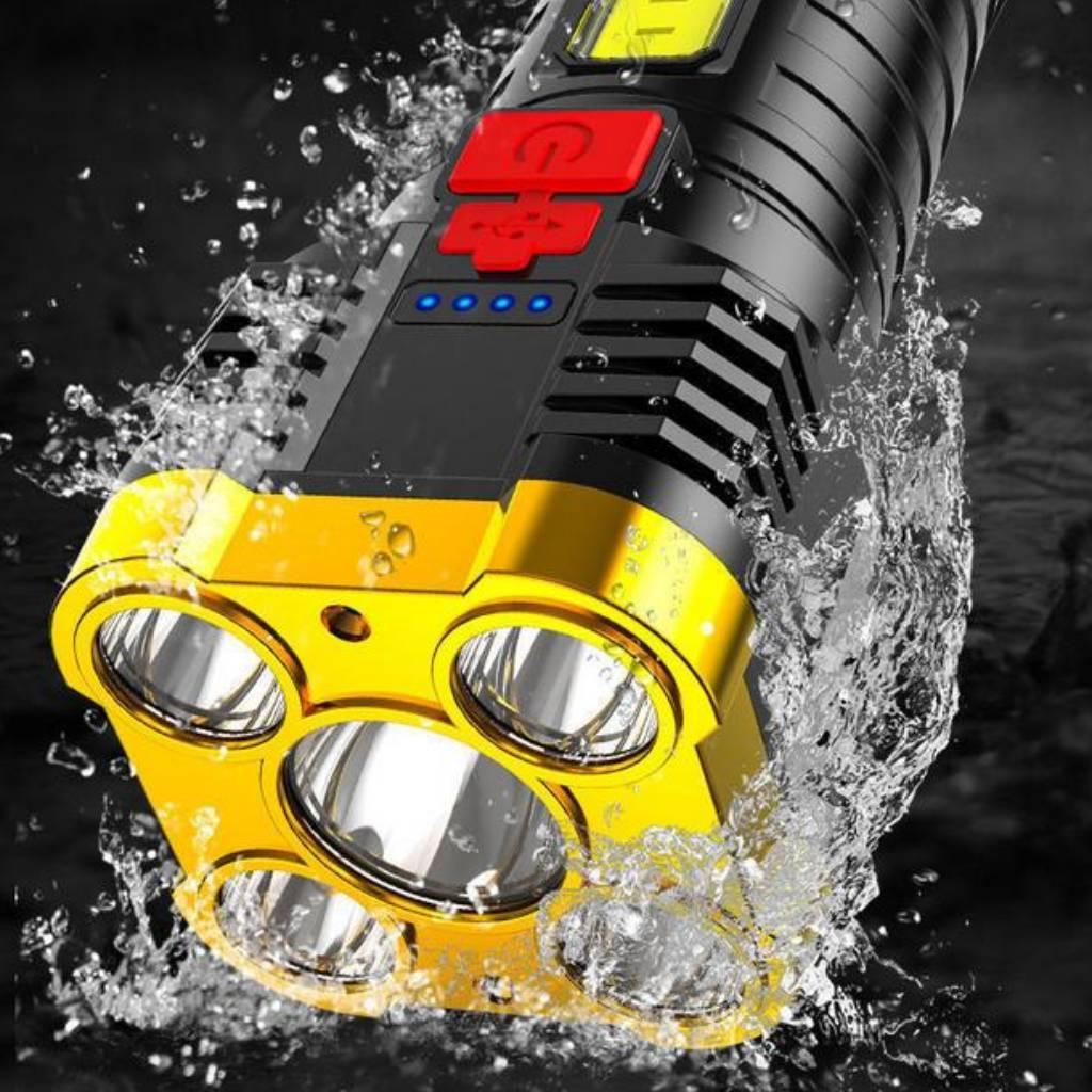 USB Flashlight Work Lamp Rechargeable Handheld Searchlight