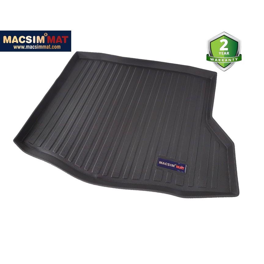 Thảm lót cốp xe ô tô dành cho Mercedes CLA 2014-2017 nhãn hiệu Macsim chất liệu TPV cao cấp màu đen