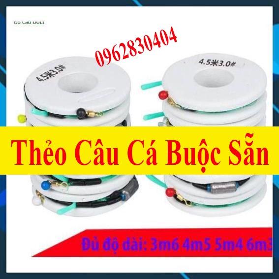 Thẻo cước câu cá buộc sẵn, về chỉ việc đi câu