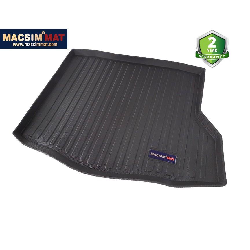 Thảm lót cốp xe ô tô Mercedes CLA 2014-2017 nhãn hiệu Macsim chất liệu TPV cao cấp màu đen