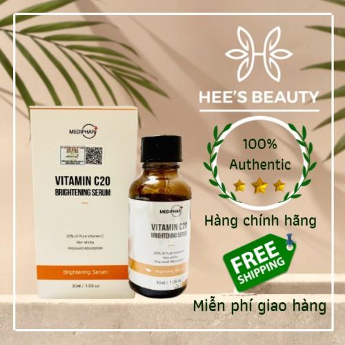 Serum Vitamin C20 Brightening Serum Mediphar Mờ Thâm Sáng Da Chống Lão Hóa - 30ml