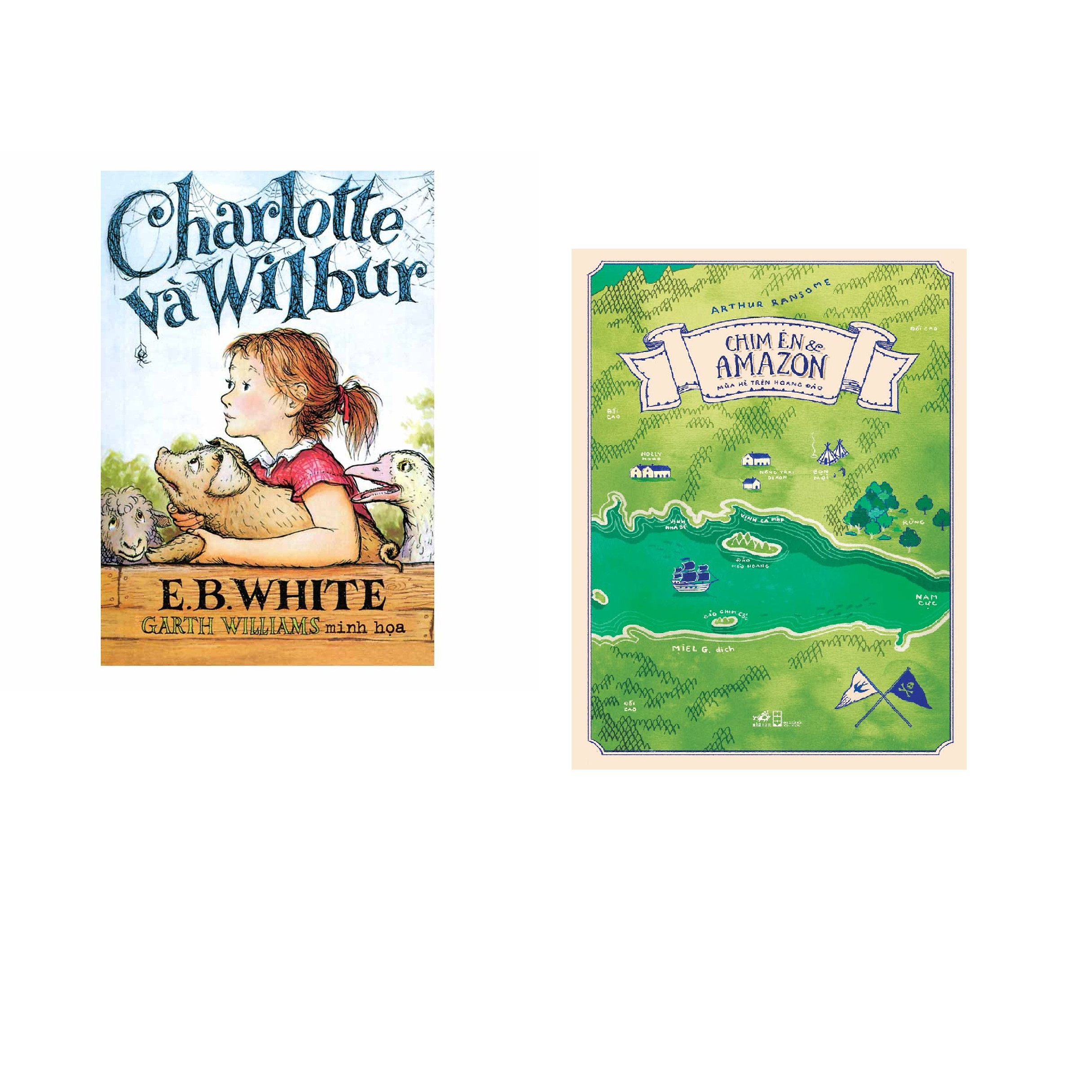 Combo 2 cuốn sách: Charlotte và Wilbur + Chim én & Amazon