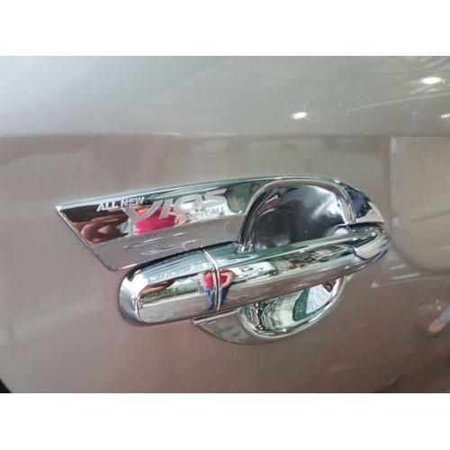 Bộ Ốp Hõm Tay Nắm Cửa Mạ Crom Chống Trầy Xước Cho Ô Tô dành cho xe Toyota Vios 2014-2017