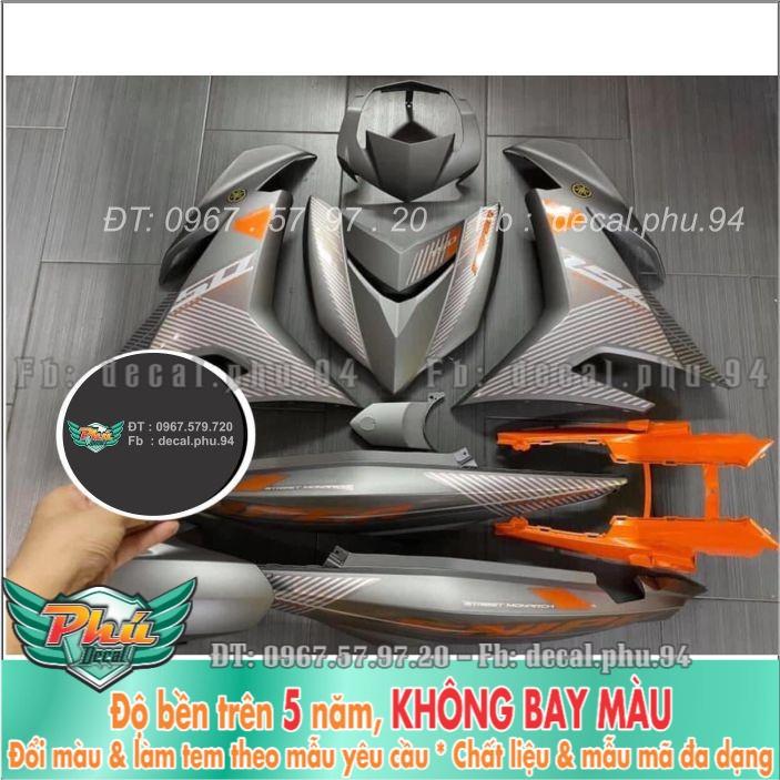 Tem rời Exciter 150 xám Sniper Cam