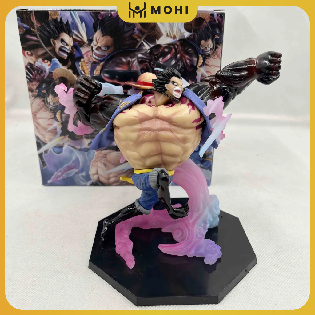 [Có BOX, Có bản LED] Mô hình One Piece - Figurer Luffy Gear 4 GK chiến đấu có hiệu ứng đẹp full BOX