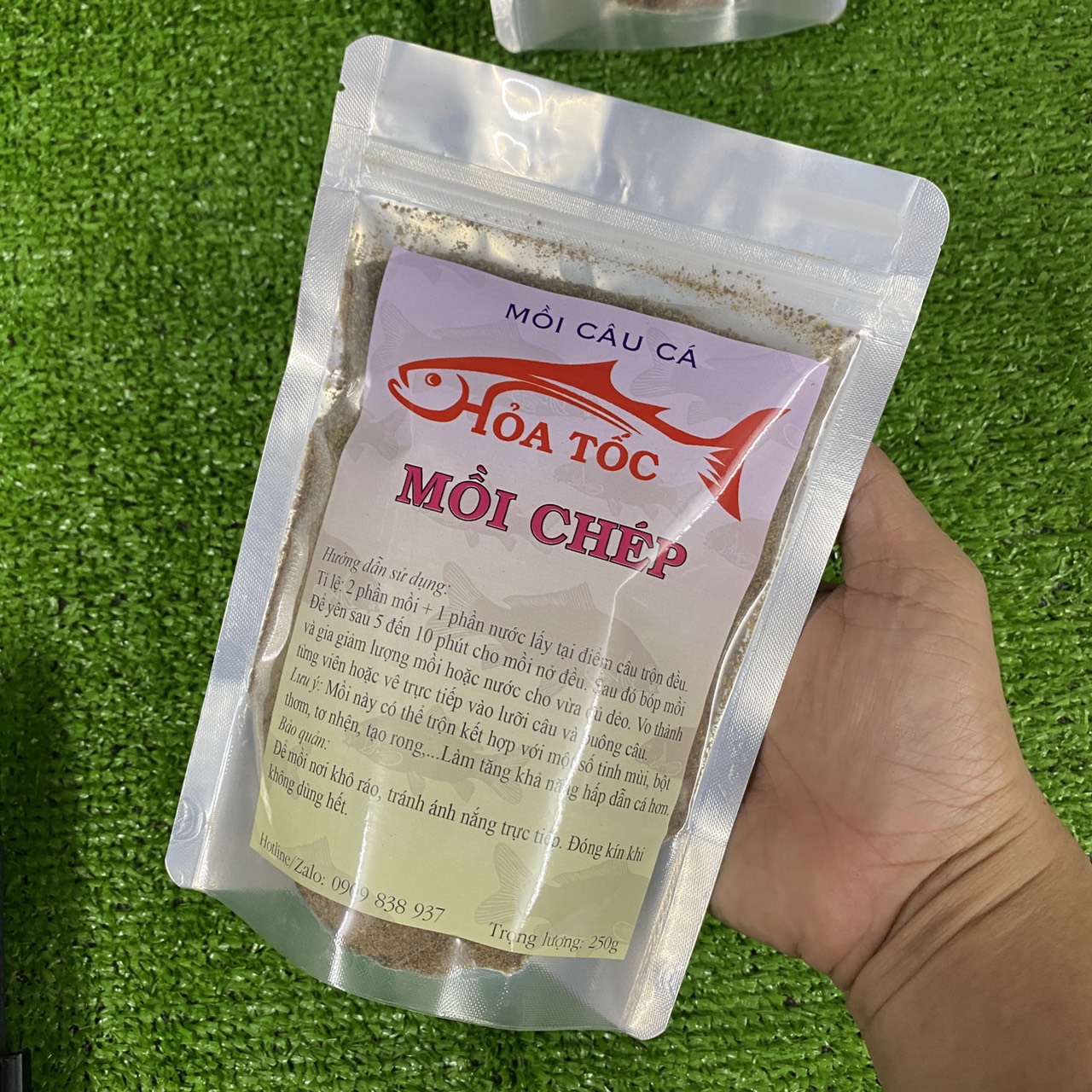 Mồi Câu Cá Hỏa Tốc, Mồi Chép Gói 250g Dùng Câu Sông, Hồ Dịch Vụ