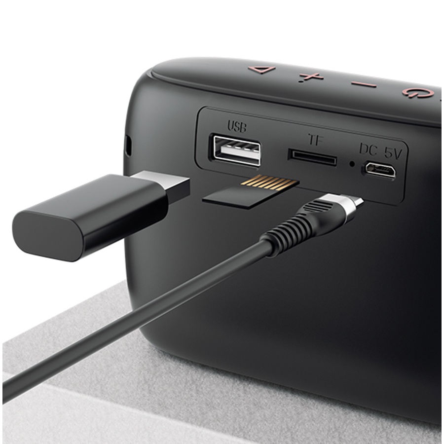 Loa Bluetooth Mini ROBOT RB110 Công Suất 5W Hỗ Trợ Kết Nối USB/Thẻ Nhớ - Hàng chính hãng