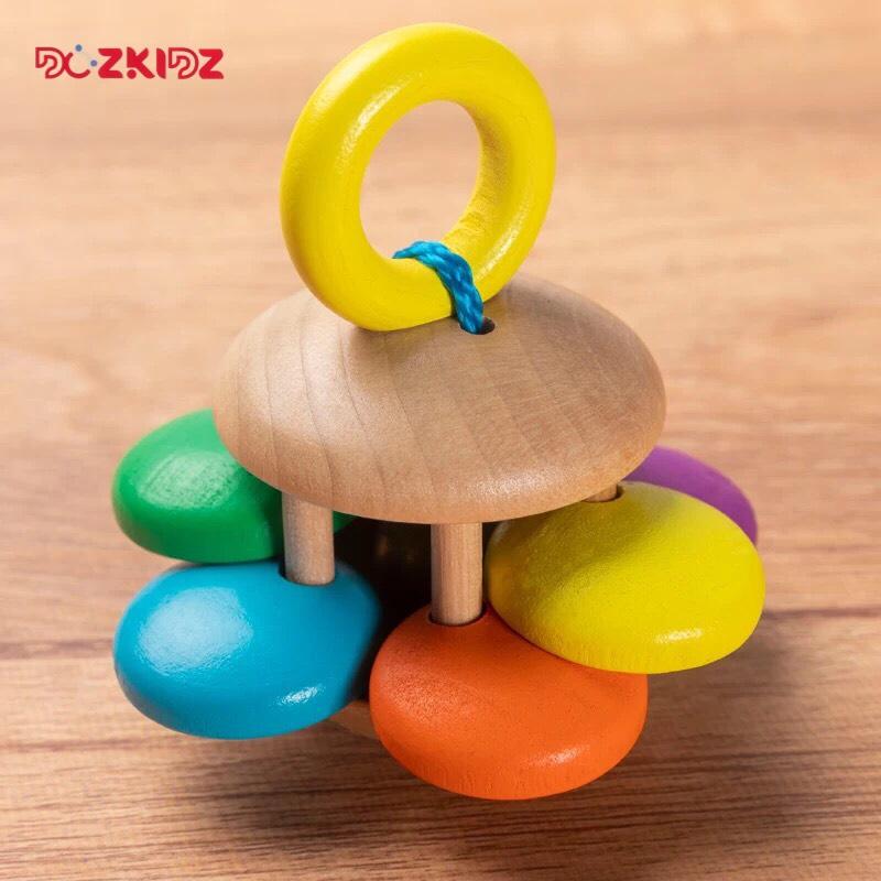 Đồ chơi gỗ âm nhạc - Combo 4 xúc xắc cho trẻ từ 0 tuổi - DOZKIDZ