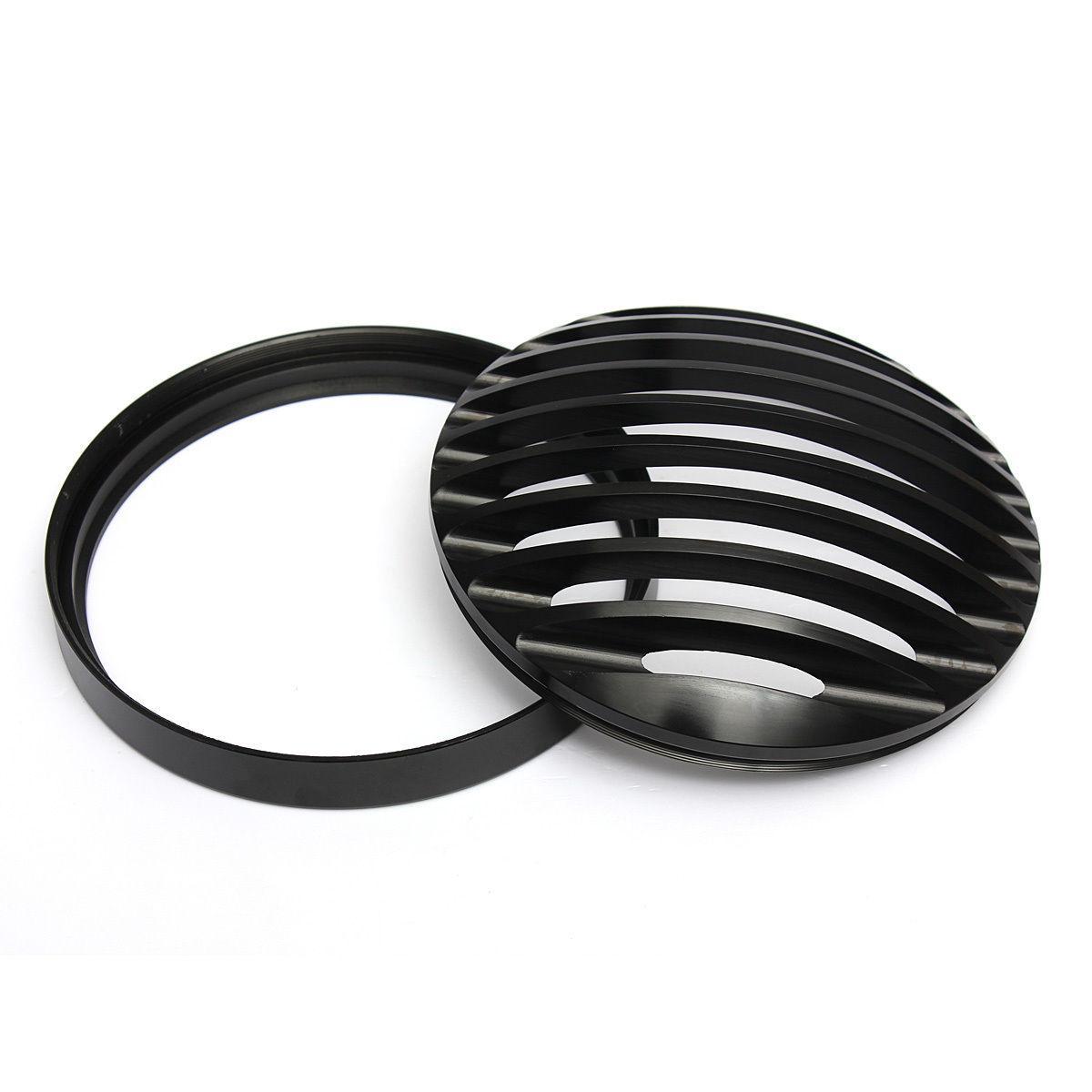 6 Inch Motorcycle  CNC Aluminum Grill Headlight Cover for