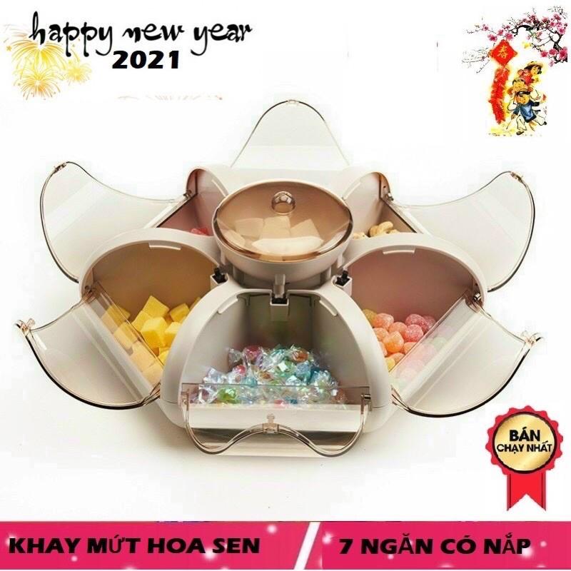 Khay Đựng Bánh Kẹo 6 Cánh Hoa Tự Bung, Mẫu Mới Nhất Tết 2022, KHAY ĐỰNG BÁNH KẸO TẾT