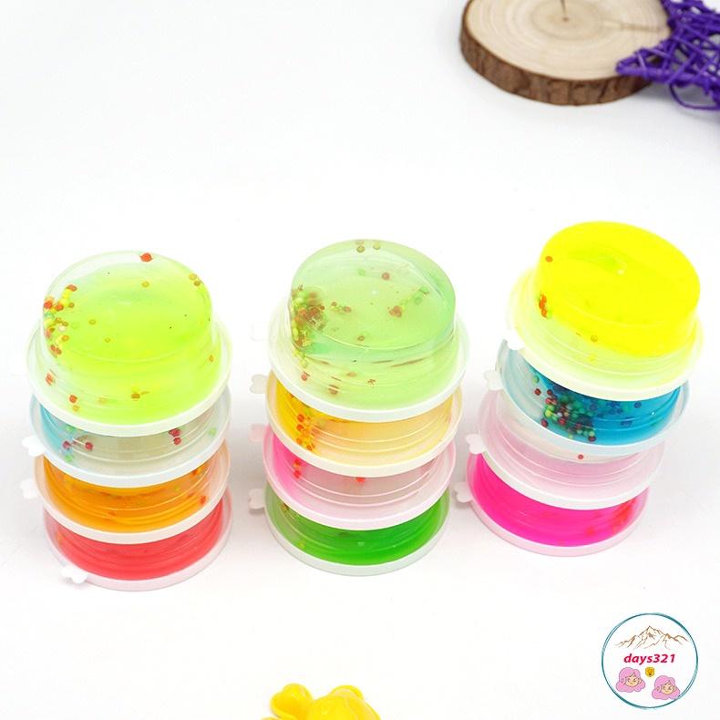 1 hộp Slime nhỏ nhiều màu chất nhờn ma quái (TÁCH LẺ) charm cốm xốp