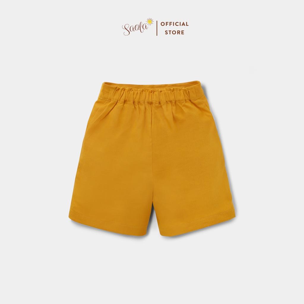 Quần Short Ống Suông Cạp Chun Phong Cách Hàn Quốc Cho Bé - SILAS PANTS - PAL003 &amp; PAL004 &amp; PAL005 - SAOLA KIDS CLOTHING