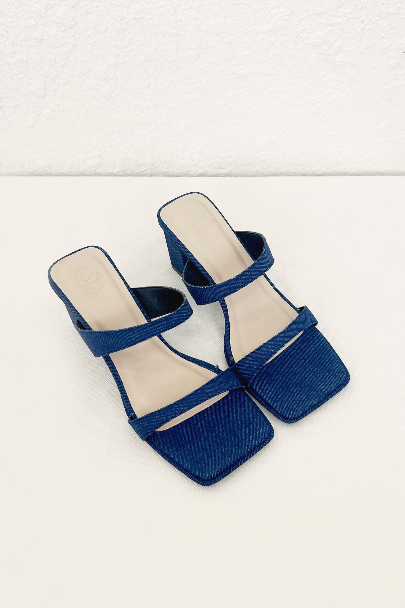 OLV - Giày Wren Denim Heels