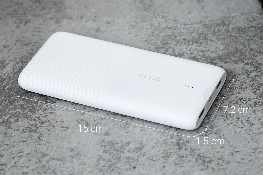 Pin sạc dự phòng Polymer 10.000 mAh Type C PD QC3.0 OPPO PBT02 - Hàng chính hãng