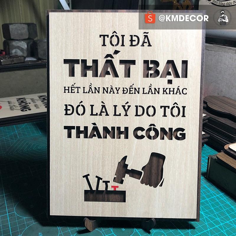 Tranh treo tạo động lực trong văn phòng - tôi đã thất bại hết lần này đến lần khác đó là lý do tôi thành công