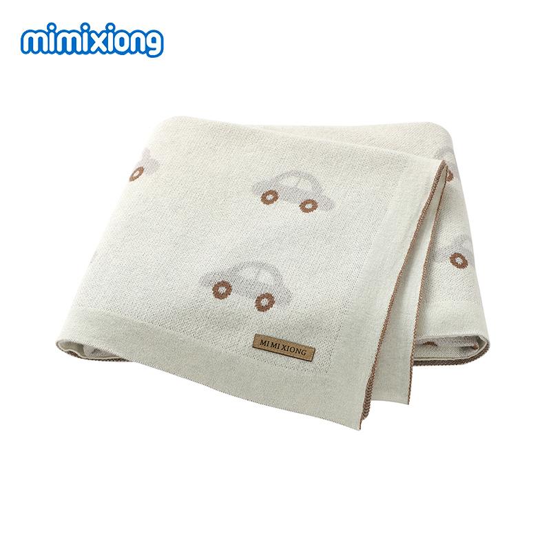 Chăn Cho Bé Sơ Sinh Cotton Swaddle Bọc Siêu Mềm Cho Trẻ Sơ Sinh Bebes Xe Đẩy Chăn Ga Gối Rổ Ngủ Có 100*80Cm Dệt Kim mền Chần Gòn