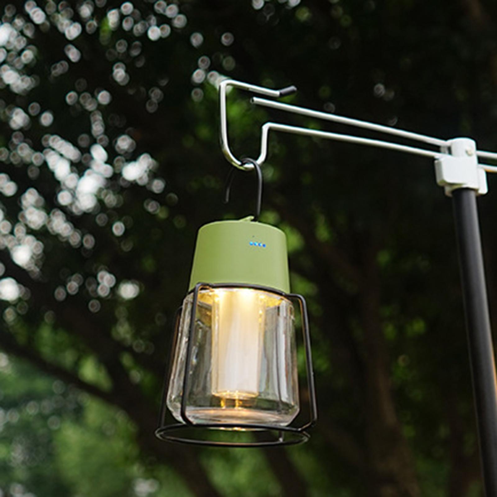 Camping Lantern Ambient Light USB Camp Lantern Hanging Portable Outdoor Light Lamp Camping Lamp Tent Lamp for BBQ Hiking Backpacking Fishing
