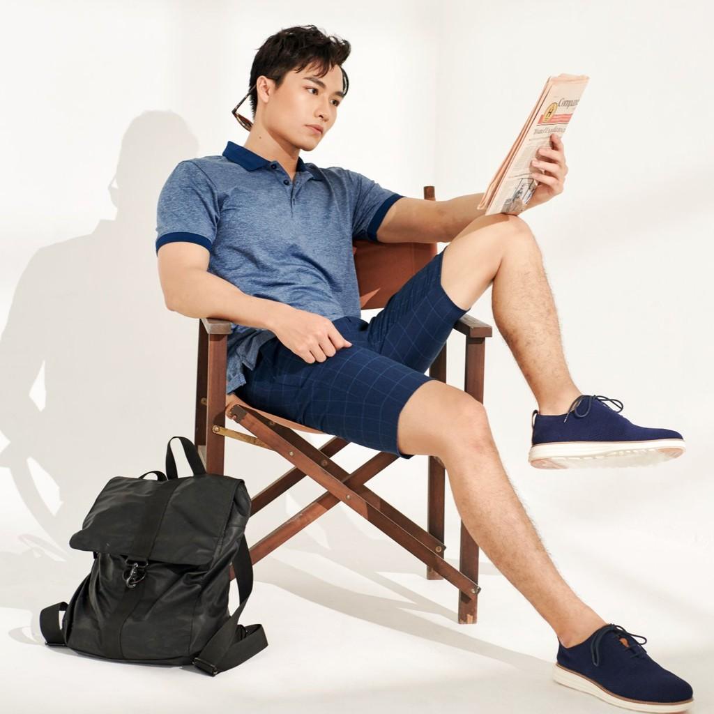 OWEN - Quần short nam Owen kẻ ca rô - Quần short vải nam
