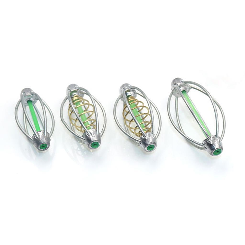 6 Wire Method Fishing Feeder and 10pcs Spring Inline Metal Fishing Feeder