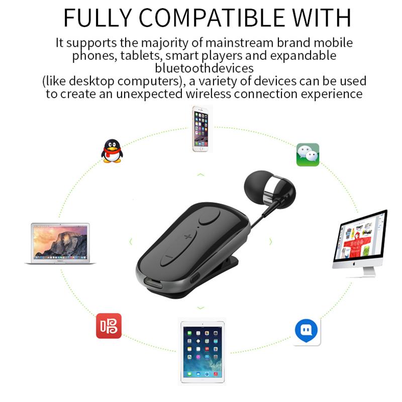 Tai Nghe Không Dây Mini Di Động Cuộc Gọi Nhắc Nhở Rung Mặc Kẹp Lái Xe Auriculares Lotodes Với Dây Tai Nghe Rảnh Tay Blues