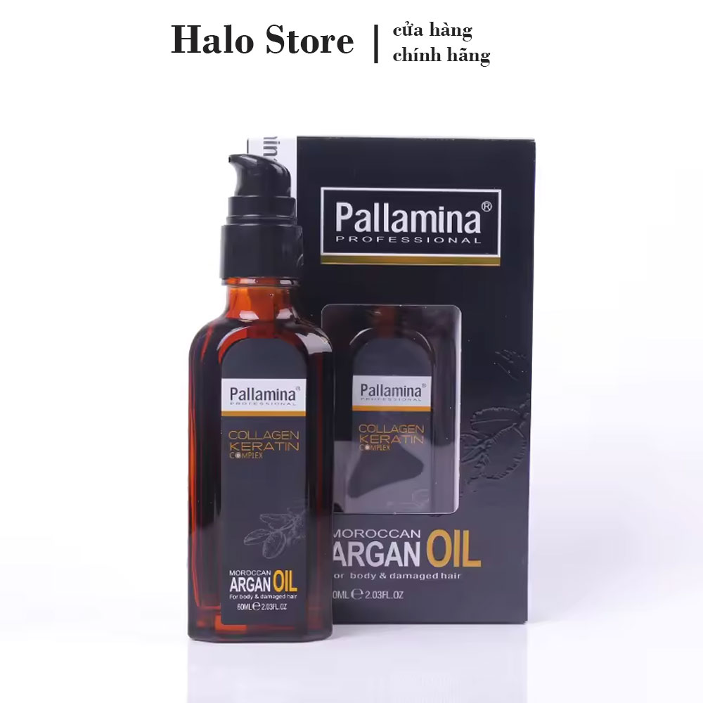 Tinh dầu Pallamina Moroccan Argan Oil Serum dưỡng bóng tóc cao cấp 60ml
