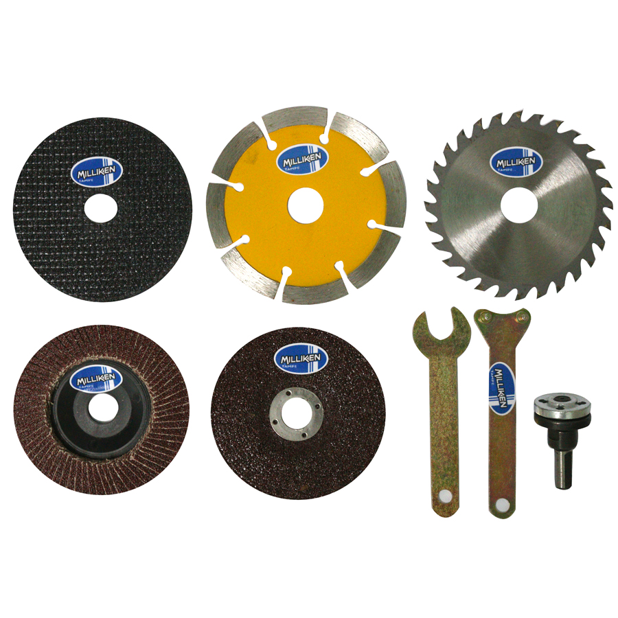Bộ 5 Đĩa Cắt , Đá Mài 100mm + Kèm Bộ Chuyển Milliken Tampe NL-3041