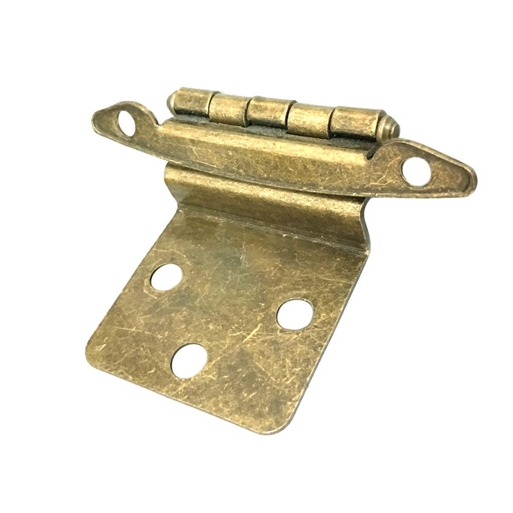 Vintage Antique Brass Mini Hinges for Wooden Furniture Box Hardware