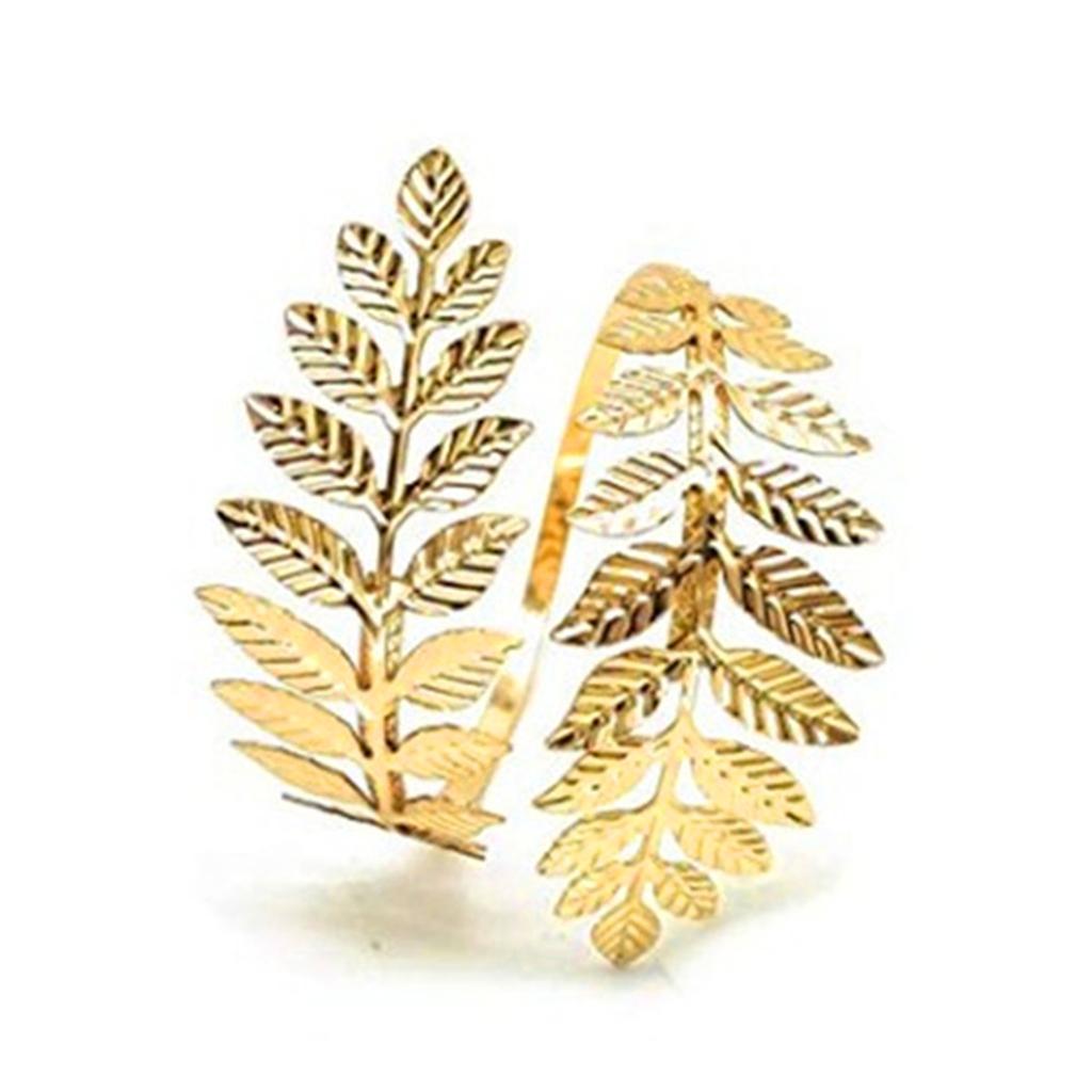 Swirl Leaf Shape Upper Arm Cuff Armlet Armband Bangle Bracelet