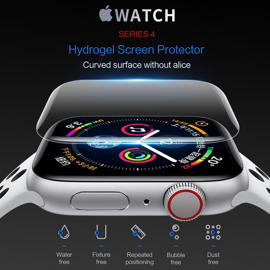 dán màn hình Apple Watch 44mm 42mm 40mm, dán dẻo full màn hình cảm ứng mượt