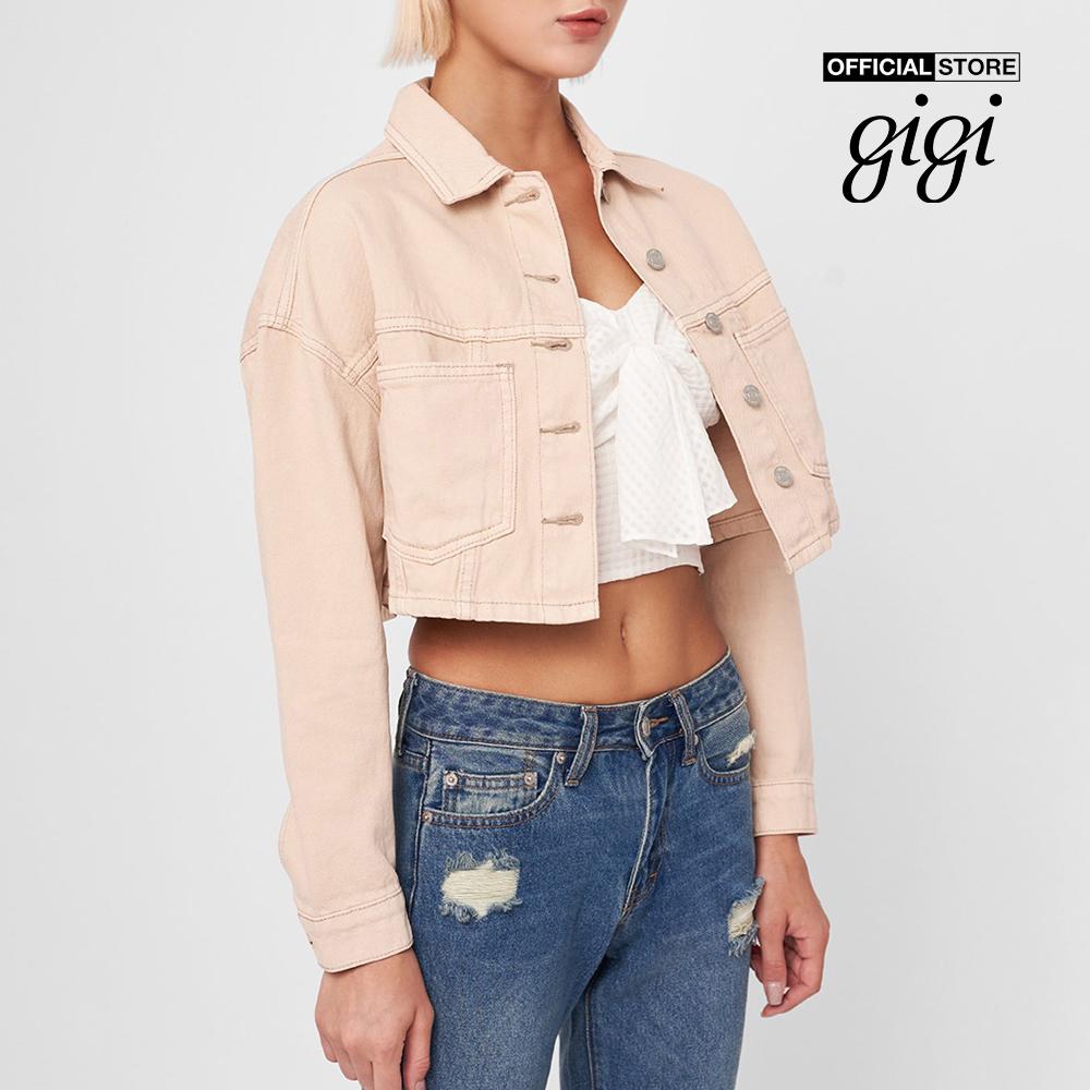 GIGI - Áo khoác denim nữ phom croptop thời trang G1603J211611