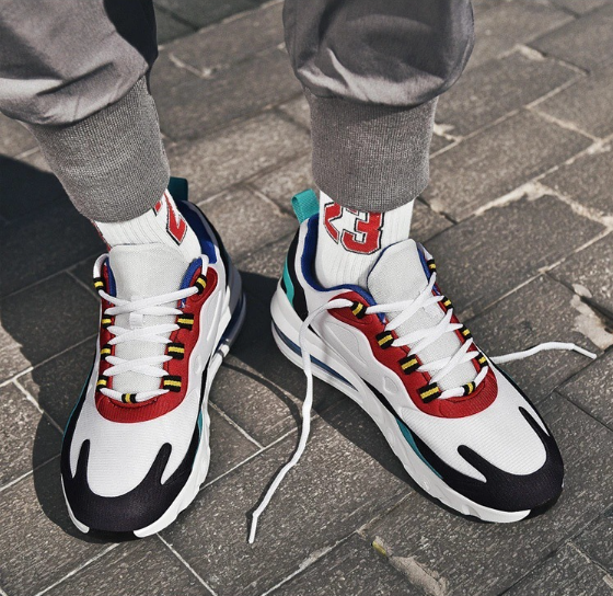 Giày Thể Thao Nam AZARA- Sneaker Màu Đen - Trắng, Đế Giày Chạy Bộ Chống Sốc, Êm Chân, Thoáng Khí - G5215