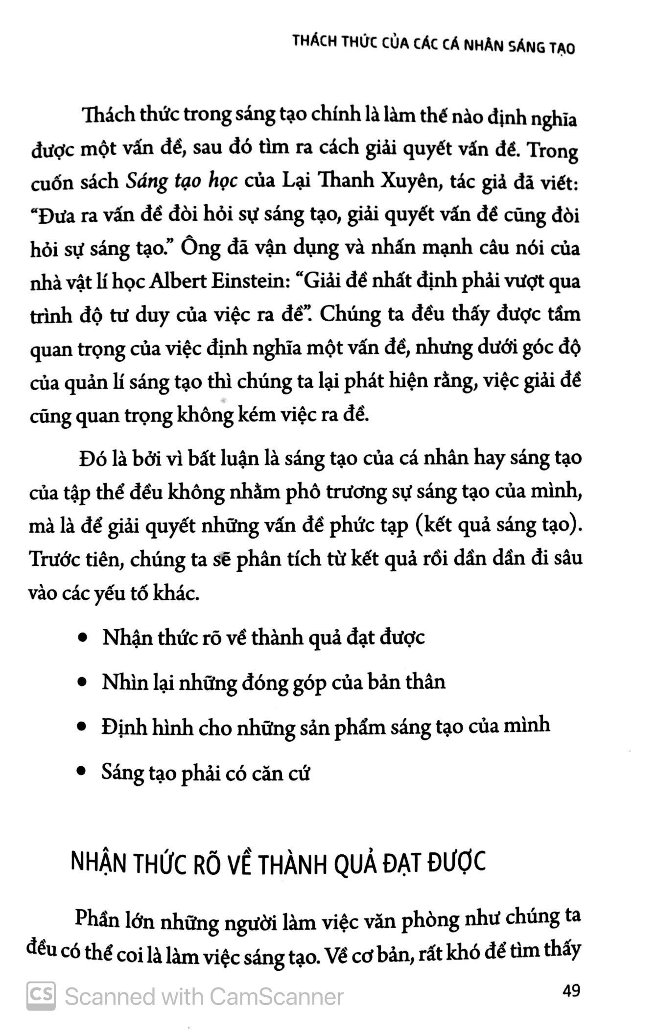 Sáng Tạo - Phương Thức Làm Việc Và Sinh Tồn Trong Tương Lai