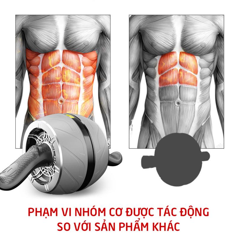 Con lăn tập bụng 1 bánh cao cấp có lò xo trợ lực Flash-01