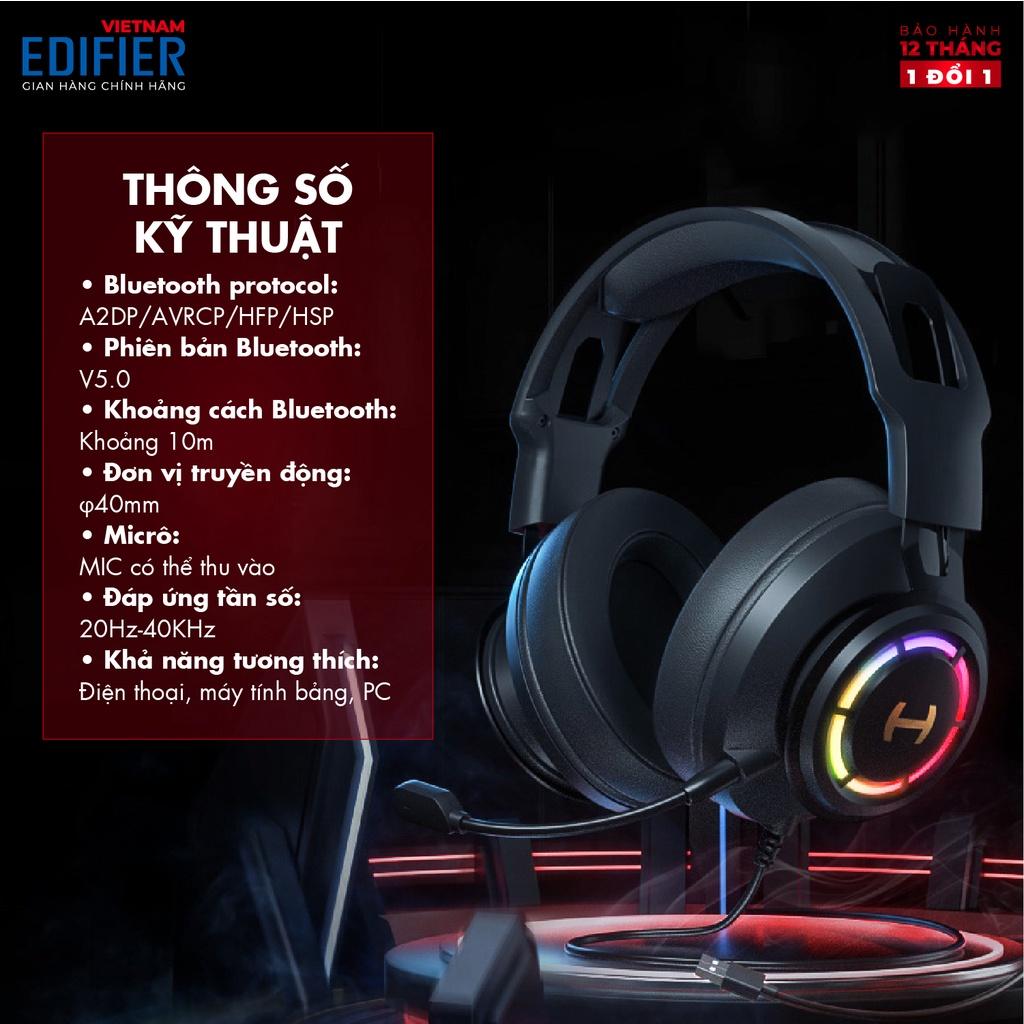 Tai nghe Gaming EDIFIER G35 Âm thanh vòm 7.1 Đèn LED RGB, Micro khử tiếng ồn Chân cắm USB - Hàng chính hãng