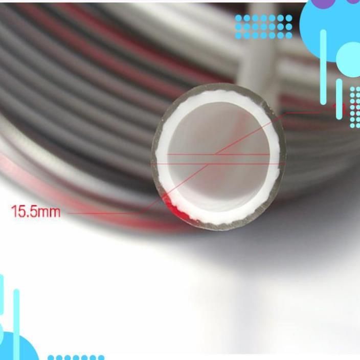 Bộ dây vòi xịt nước rửa xe, tưới cây . tăng áp 3 lần, loại 15m 206701-3 đầu đồng,cút đồng,+ tặng đai