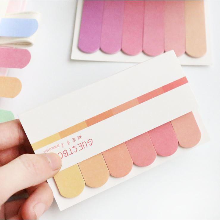 120 Miếng Giấy Note Ghi Chú Đánh Dấu Sách Bookmark Pastel