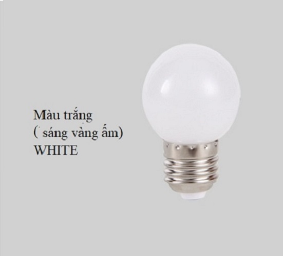 Combo 5 bóng đèn led búp chanh sáng vàng ấm trang trí trong nhà ngoài trời