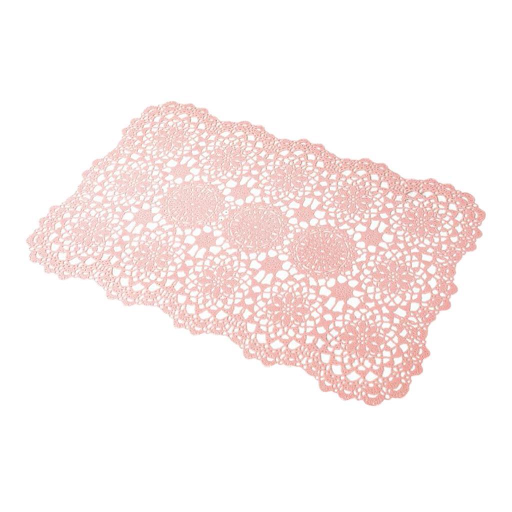 Non Slip PVC Rectangle Placemat Place Mat Coaster Home Decor