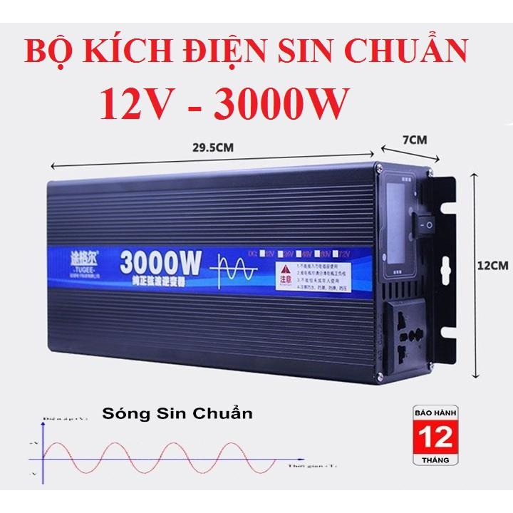 Máy kich điện , Máy kich điện sin chuẩn 3000W - 12V/24V