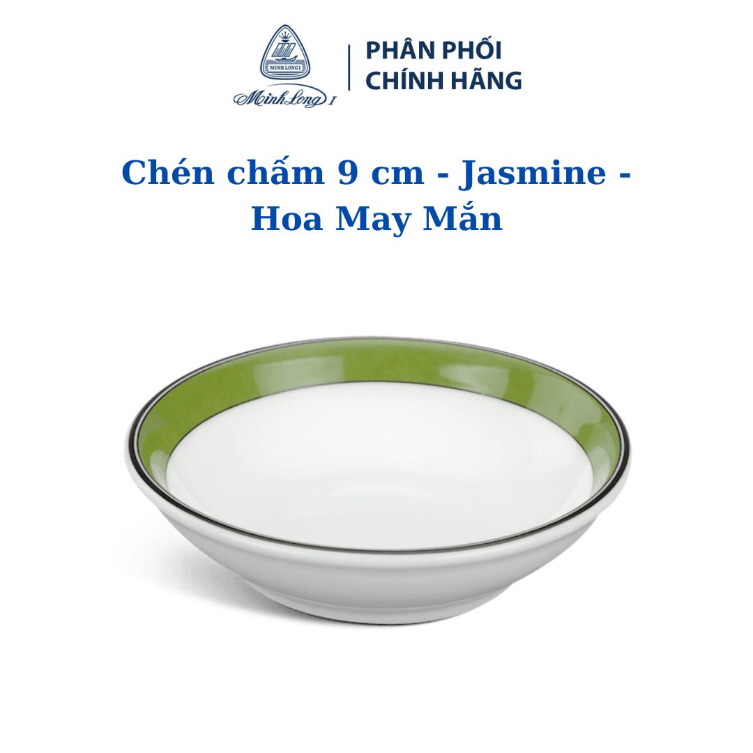 Bộ 5 chén chấm 9 cm - Jasmine - Hoa May Mắn - Gốm sứ cao cấp Minh Long