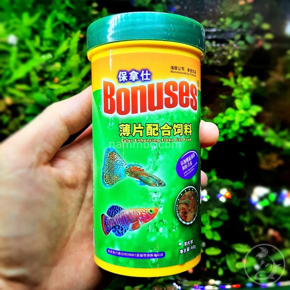 BONUSES Flake Fish Food - Thức Ăn Tổng Hợp Dạng Lá » Tăng Màu Sắc Cho Các Loại Cá
