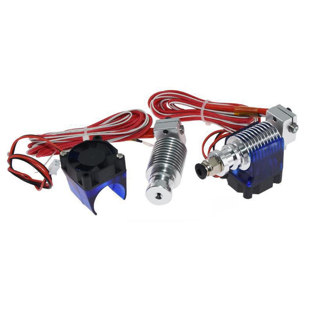 3D Printer Parts V6 J-head Hotend Extruder Kit Cooling Fan Bracket Block Thermistors Nozzle 0.4mm 1.75mm Filament Bowden Parts