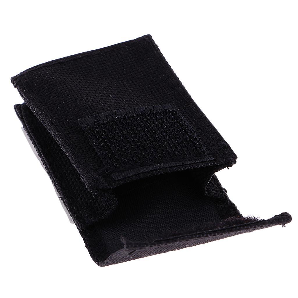 2X 1x 9v Flat Guitar Bass Battery Holder Cover Bag Nylon Container Instruments