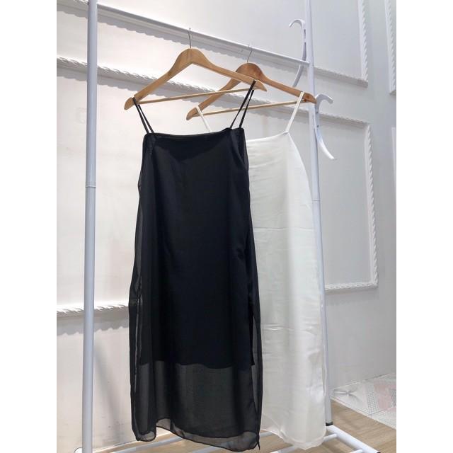 Váy 2 Dây Thun Tăm đi biển thời trang mùa hè