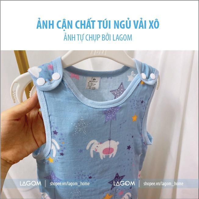 Túi Ngủ Cho Bé Mùa Hè Thu | Túi Ngủ Trẻ Em Vải Đũi Cotton Mềm [Video &amp; Ảnh Thật]